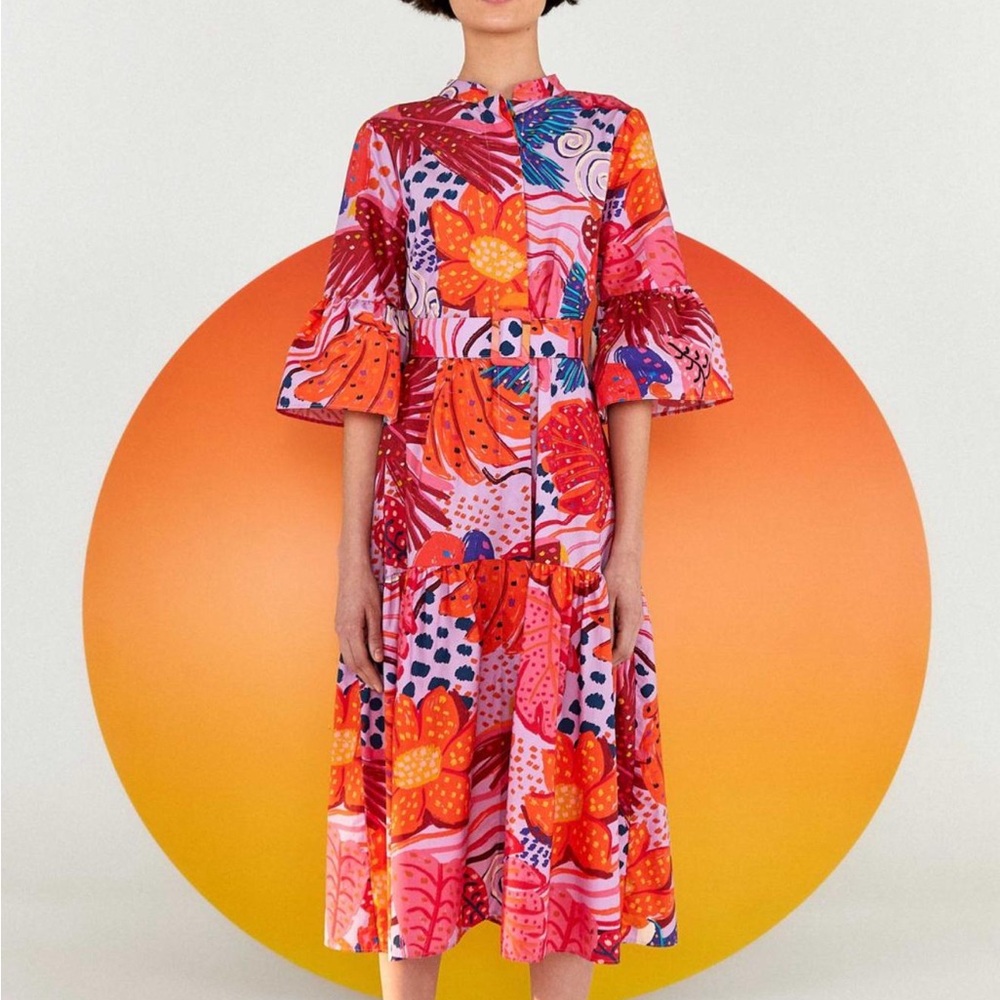 FARM RIO belted Dress